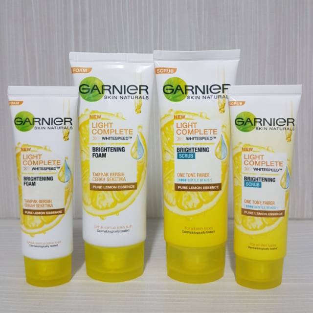 GARNIER LIGHT COMPLETE FOAM/SCRUB