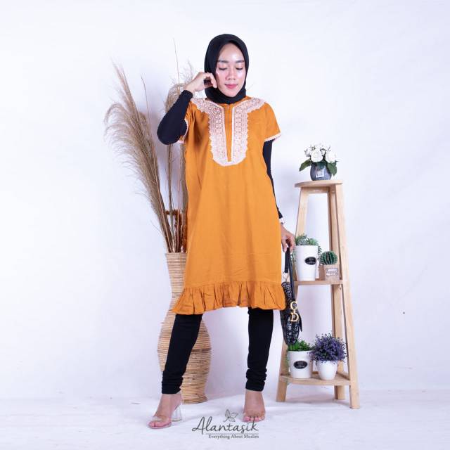 ALANTASIK DASTER RUFFLE ARABIA | DASTER ARAB RESLETING DEPAN BUSUI | RENDA MILO R.13