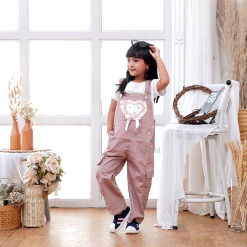 JUMPSUIT ANAK/BAJU KODOK ANAK PEREMPUAN PREMIUM UMUR 4-10 TAHUN