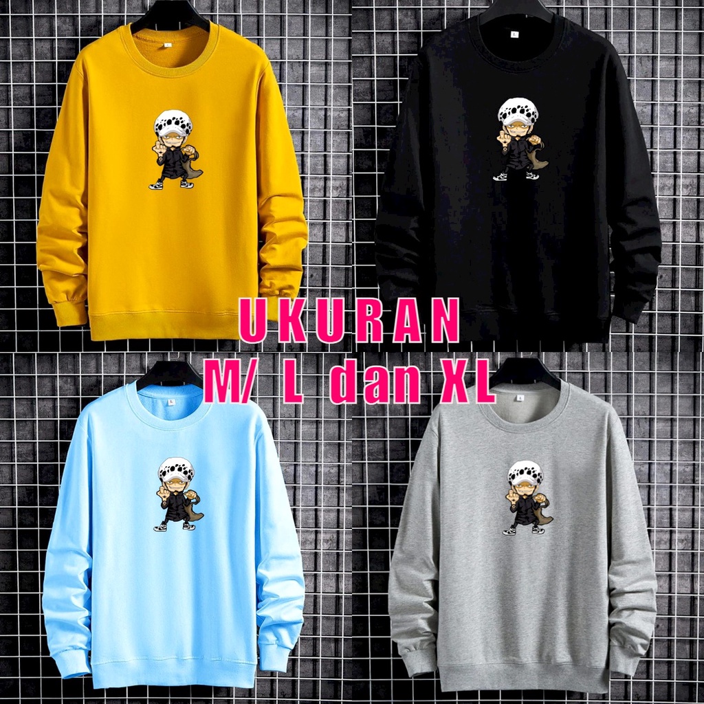 Asgard777 - BAJU SWITER LAW ONE PIECE / baju pria / baju panjang pria / baju pria distro / sweater pria