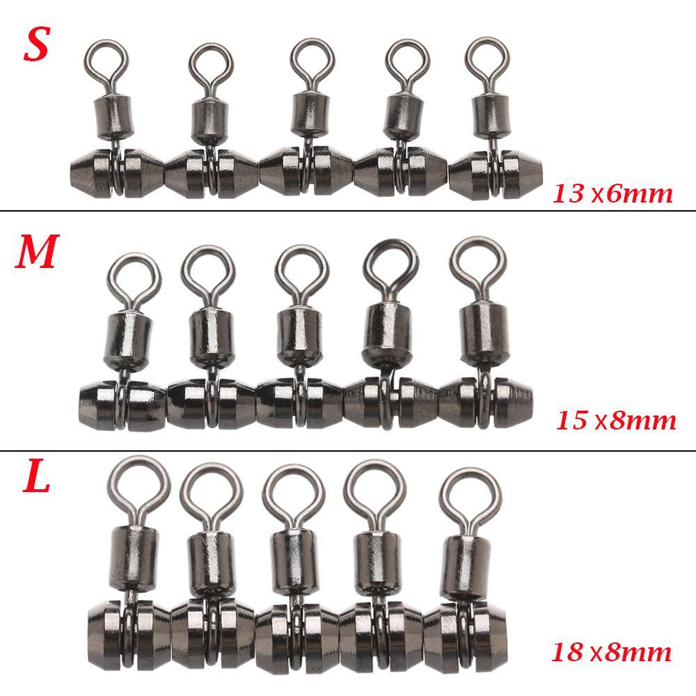 SUYO 5pcs/lot Memancing Rolling Putar Konektor Panas Tahan Lama Kualitas Tinggi Solid Rings