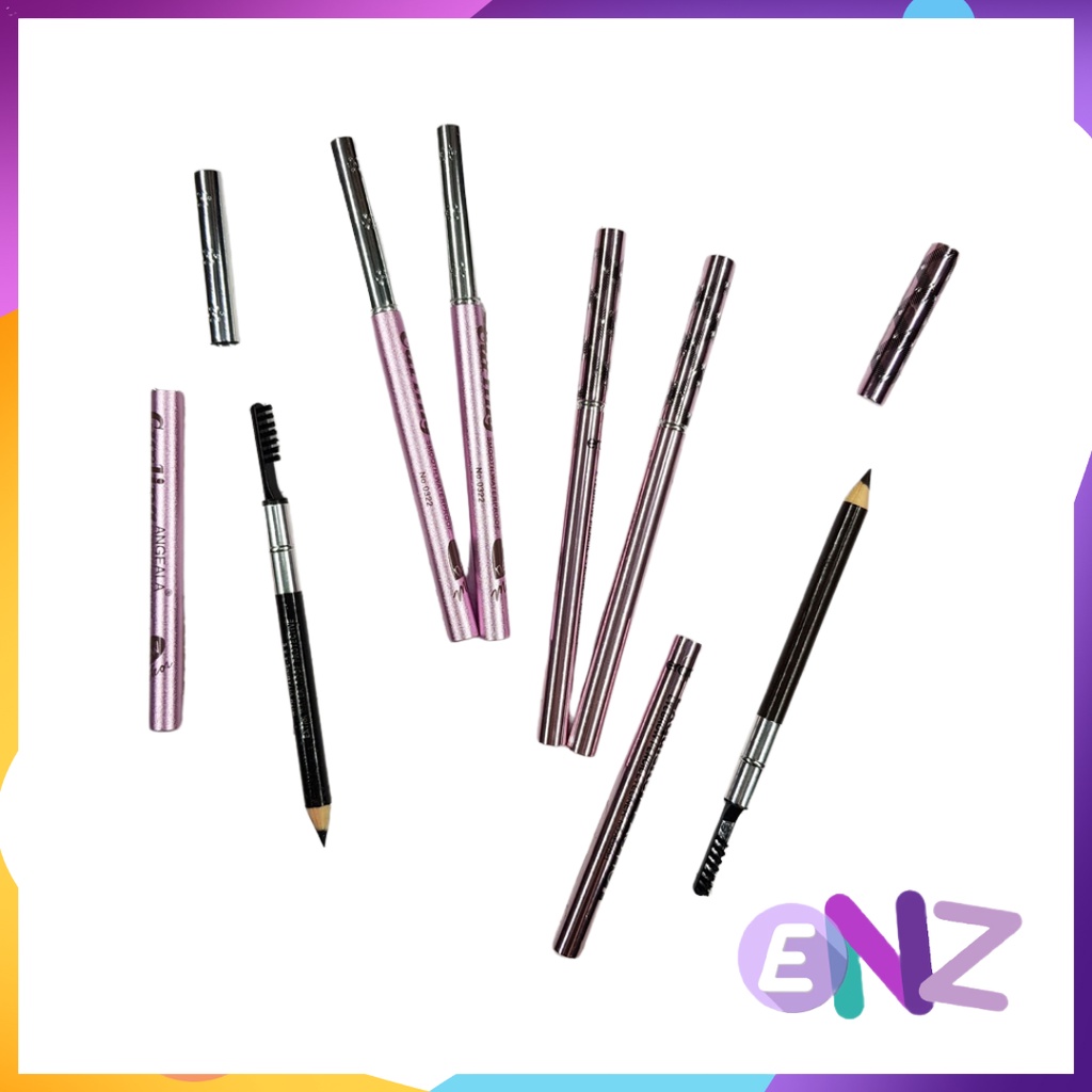 ENZ ® Pensil Alis / Eyebrow Pencil / Pensil Alis + Sikat / Pensil Alis Waterproof 1062