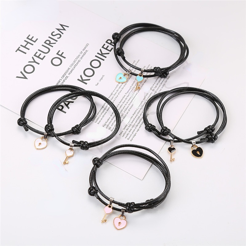 Korea Fashion Friendship Couple Bracelet Jewelry 2 pcs