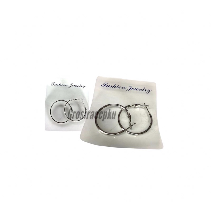Anting / Subang Besi Bulat Murah Meriah