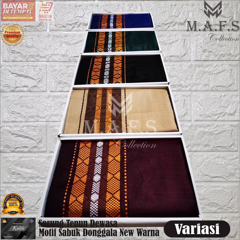 SARUNG DEWASA SARUNG TENUN POLOS MOTIF DOBBY SABUK DONGGALA NEW PREMIUM