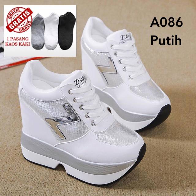 Sepatu wedges wanita impor korea #A086