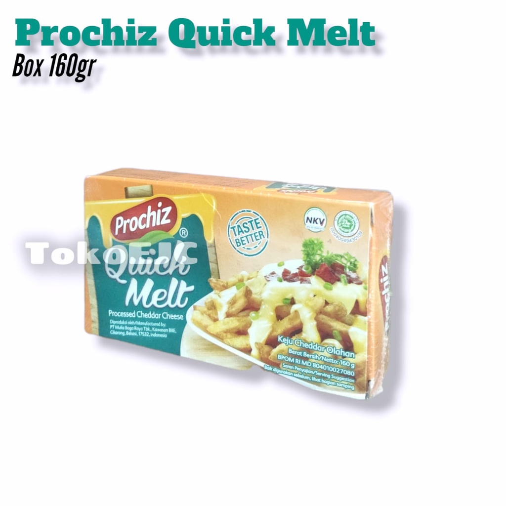 

Keju Leleh Prochiz Quickmelt Box 160gr (Mirip Mozarella)