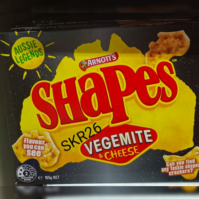

Shapes Vegemite & Cheese