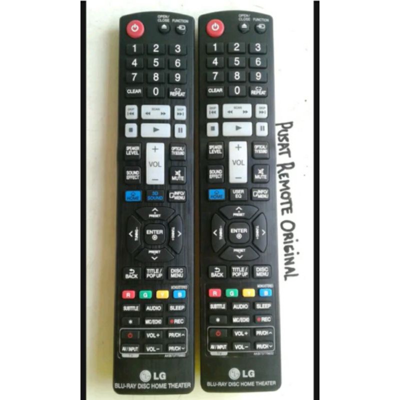 REMOTE REMOT DVD HOME THEATER LG ORIGINAL ASLI