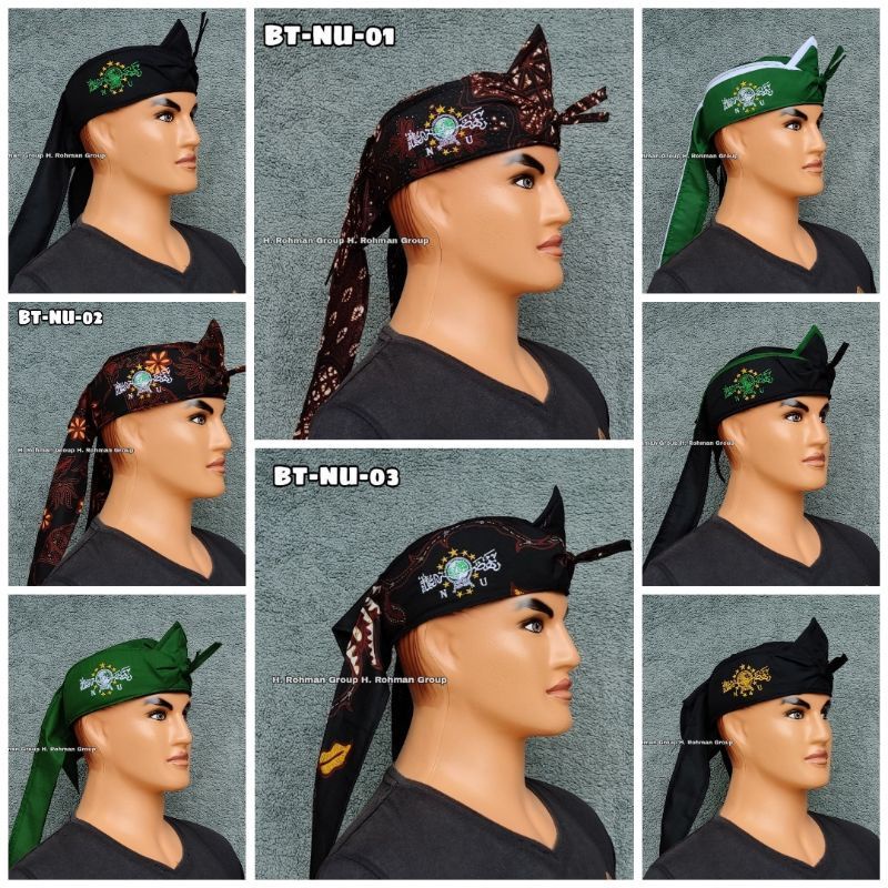 PECI BATIK KOMBINASI [ NU ] IKET kepala totopong udeng iket sunda praktis kiwari blangkon modern