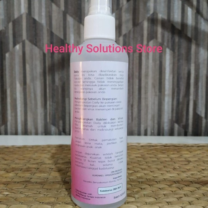 DESINFECTANT SPRAY 250ML DAILY DISINFEKTAN KHUSUS UNTUK PAKAIAN