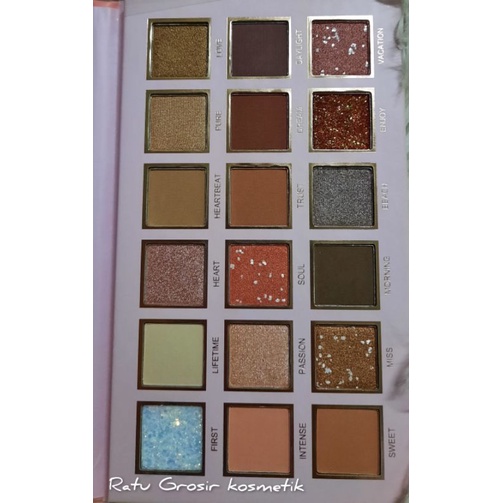 PROMO ECER!!!  EYESHADOW PALETTE PEACH 18WARNA NO.530C