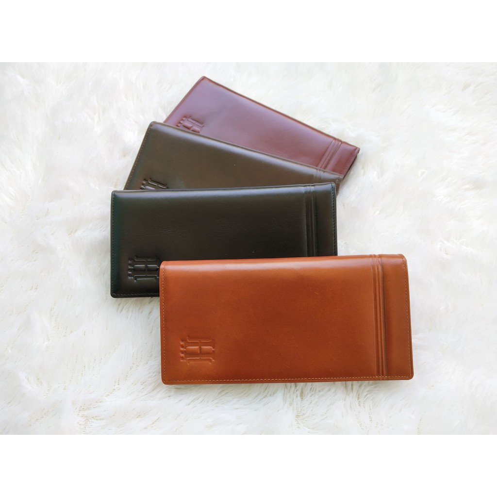 Dompet Panjang Lipat full Kartu kulit asli Pria Wanita - LOGTANGLE Wallet