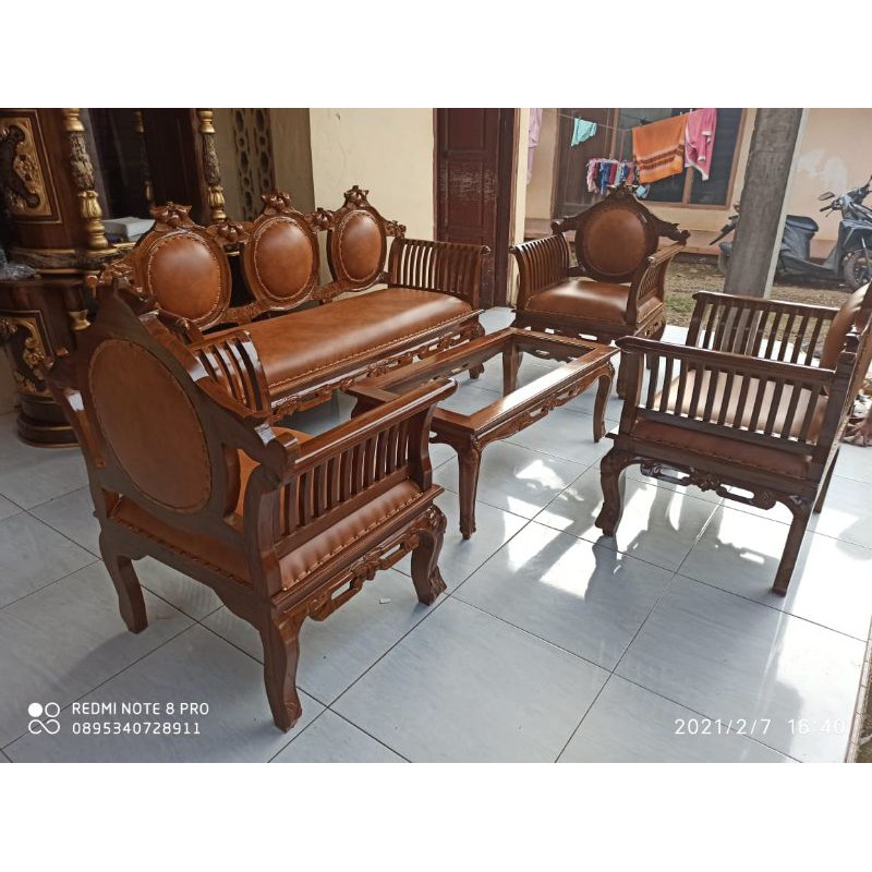 Kursi tamu jati jepara kursi tamu jambu mebel  jepara