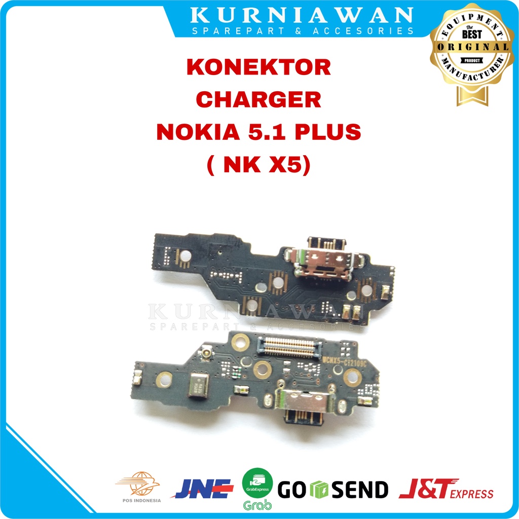 Konektor Charger Nokia X5 5.1 Plus Pcb Board Usb Papan Con Cas Mic