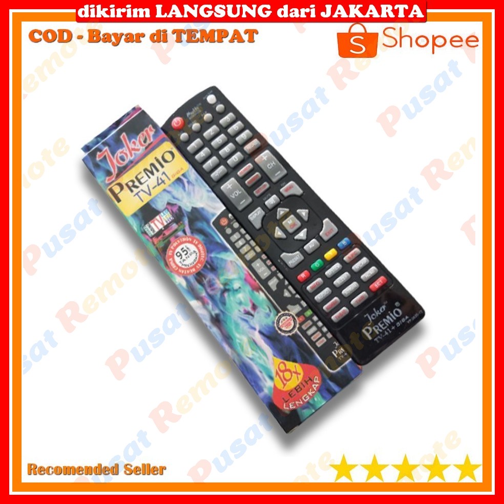 Remot/Remote TV LCD/LED MITO/JVC/ICHIKO/IKEDO/JUC/LG MULTI/UNIVERSAL JOKER PREMIO 41 Termurah Laris