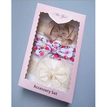 [1KG 15PCS] ❤ LBS  ❤ Set Bandana Bayi Dengan Model Ikatan Pita Bervariasi Box-B.5