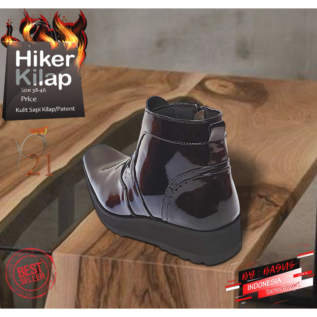 FLAT HIKER FULL KILAP SEPATU P21 SEPATU PRIA SEPATU POLRI