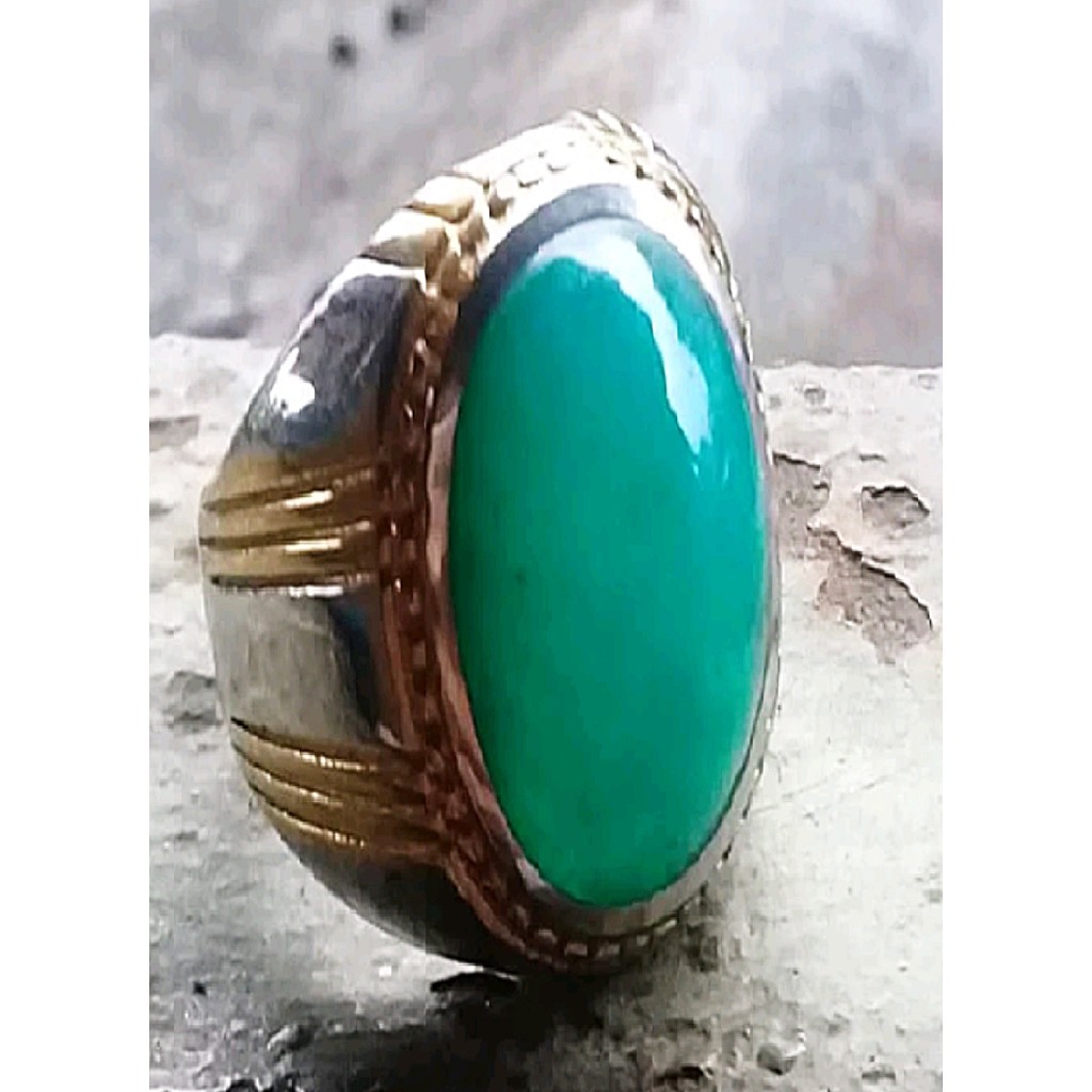 BACAN PALAMEA batu akik natural bacan palamea hijau tosca kristal size 15mm