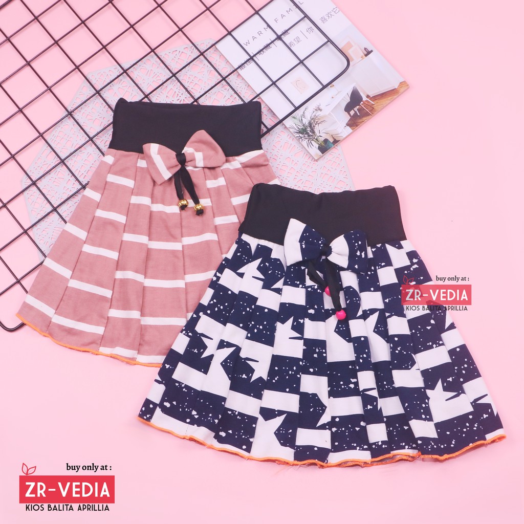 Rok Pita Bianca uk. 2-3 Tahun / Rok Skirt Bawahan Pendek Motif Anak Perempuan Cewek Murah Grosir