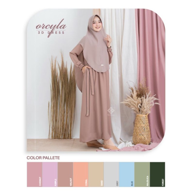 ORCYLA DRESS SHIERAKI-GAMIS PREMIUM- GAMIS SYAR'i