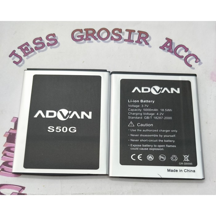 Baterai Battery ADVAN Vandroid S50G , S 50G , Double Power 5000Mah - Hitam