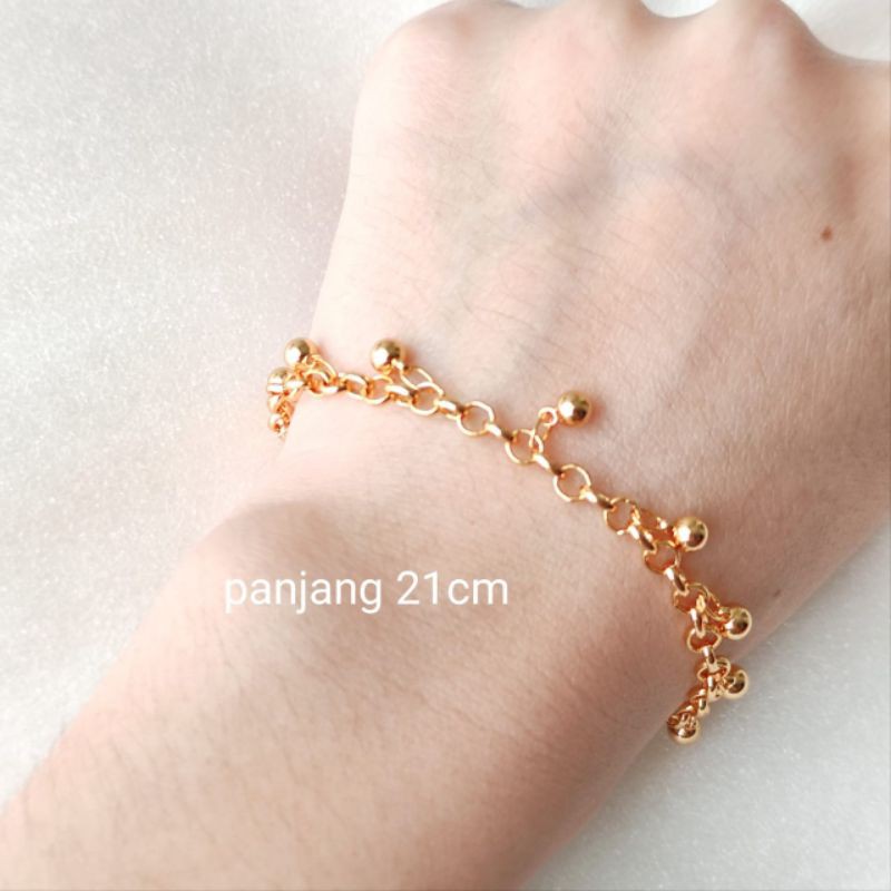 Gelang Tangan Xuping Gelang Import Wanita Gelang Emas