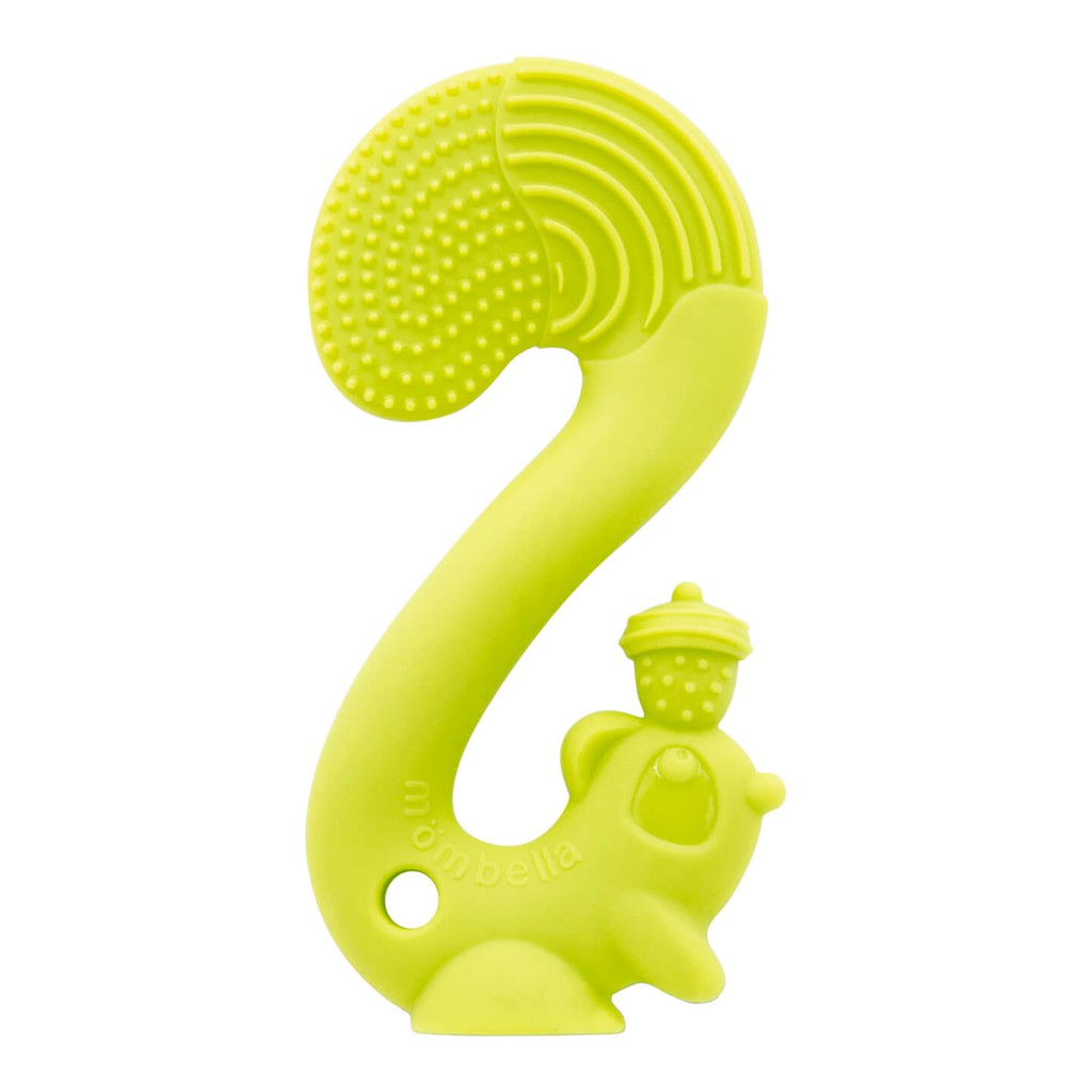 Teether bayi | Mombella Squirrel Soothing Silicone Teether - Mainan Gigitan Bayi Perlengkapan Bayi