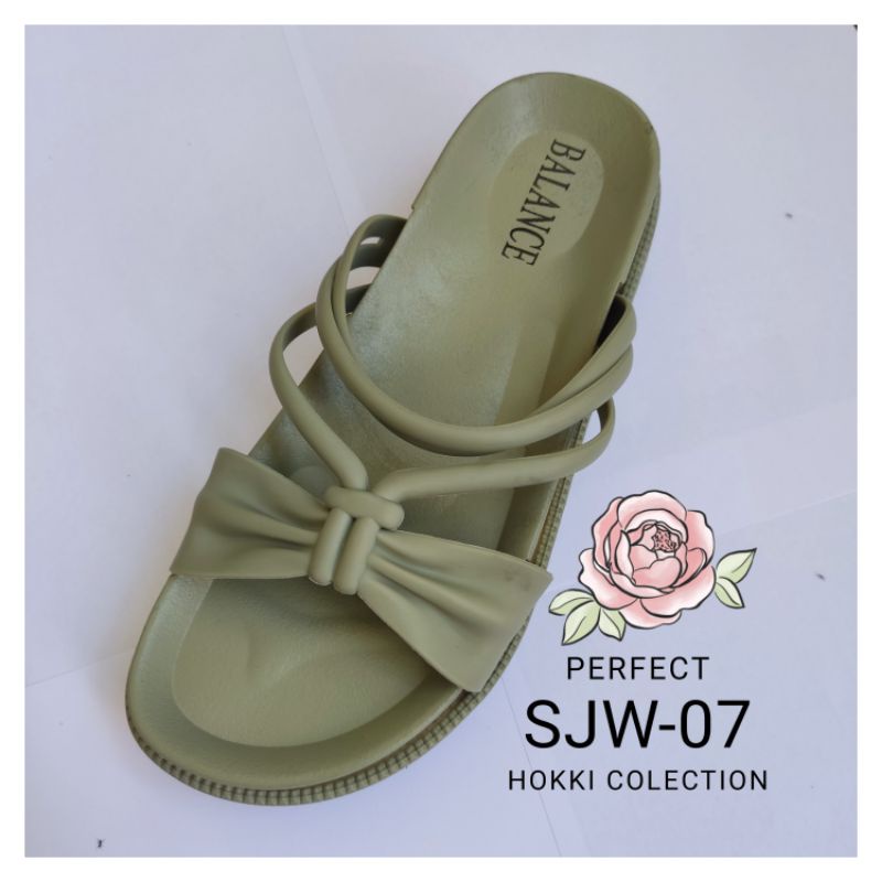 sandal wanita wedges import premium