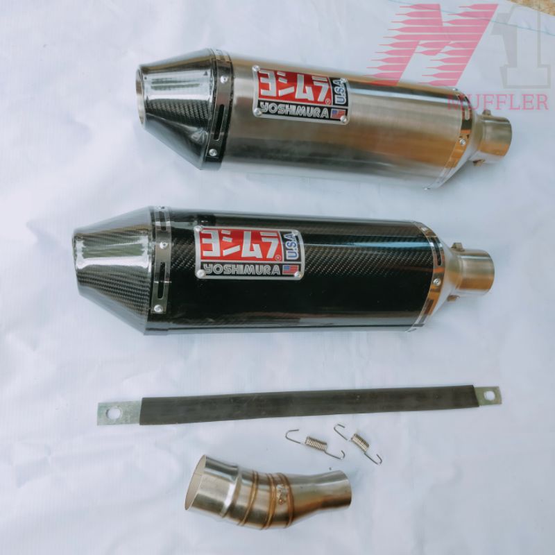 BASS ADEM Knalpot Racing Ninja 250 Z250 Z250SL R25 MT25 CB150R CB150R CBR250RR Slip On Yoshimura USA-1