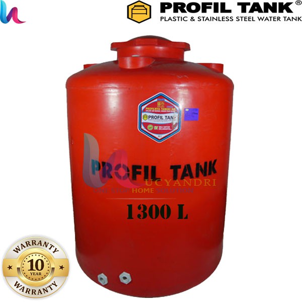 Tangki Air Plastik Profil Tank TDA 1300L Plastic HDPE, Toren Air, Tandon Air