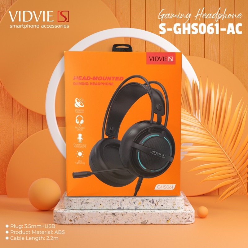 HEADSET GAMING / HEADPHONE  MERK VIDVIE