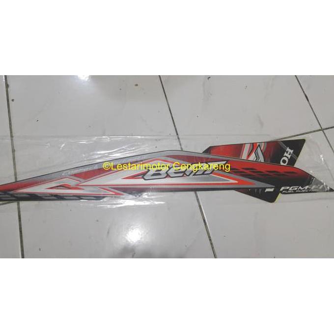Sale Striping Lis/Lis Body/Stiker Motor Beat Fi 2012 Hitam Kw Super Original