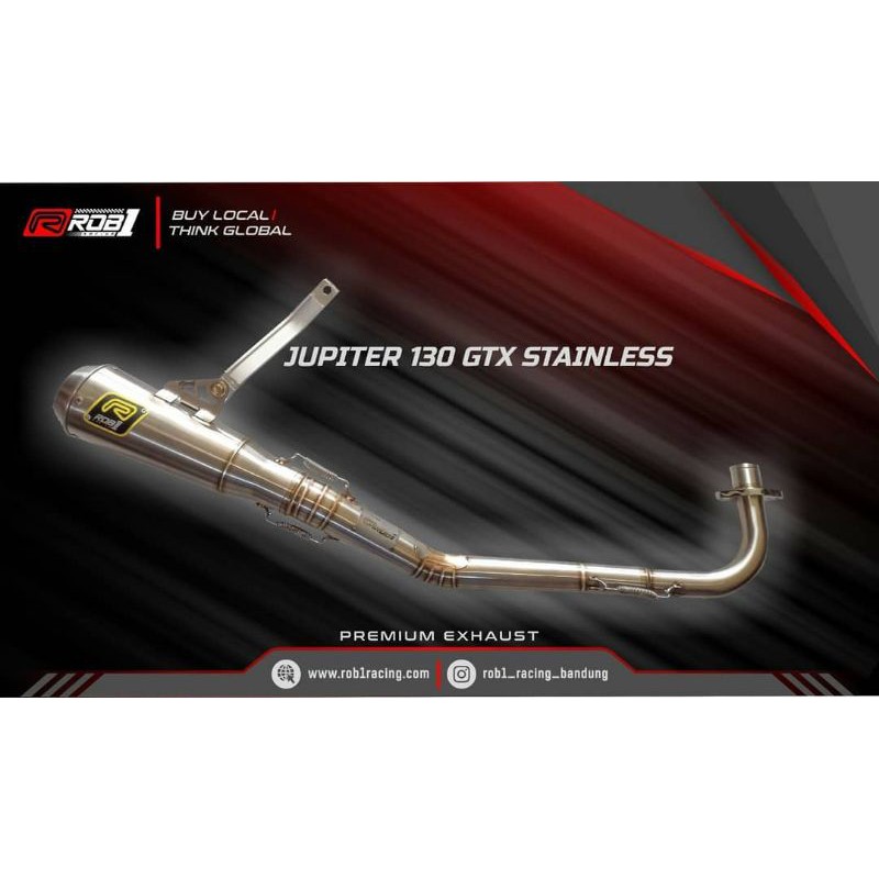 KNALPOT ROB1 JUPITER 130 GTX / DB 17 [Stainless]