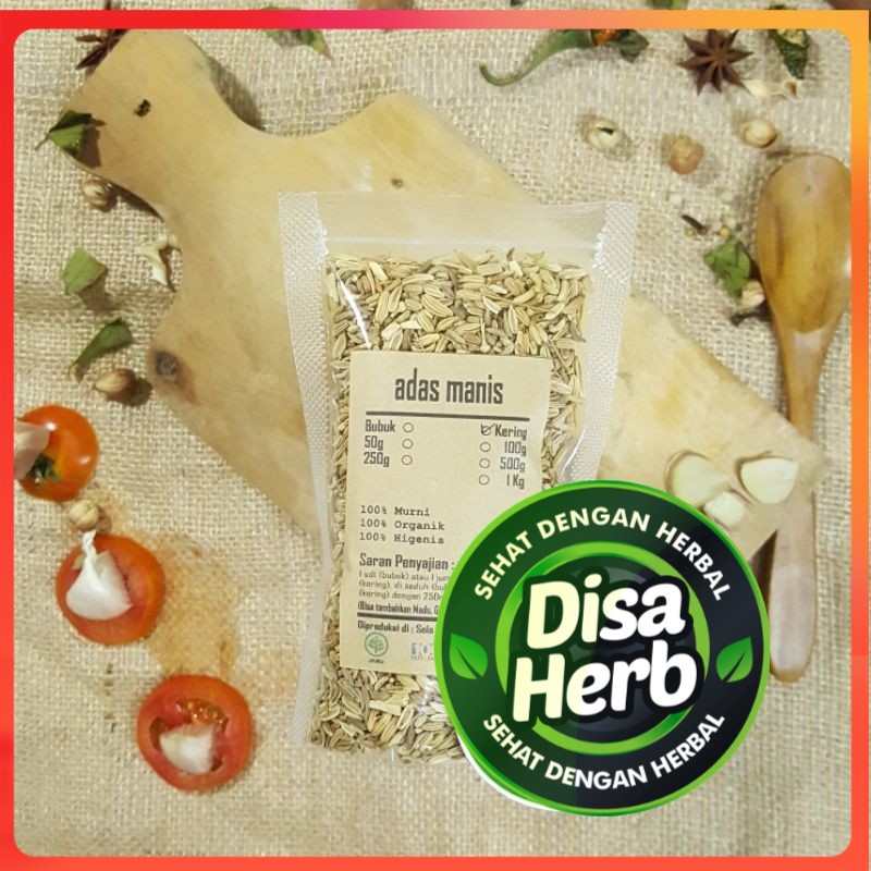 

ADAS MANIS KERING 1Kg - Pimpinella Anisum - MURNI - JSR - REMPAH