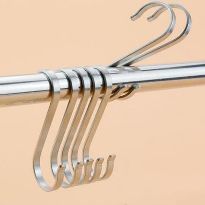 Gantungan Dapur Baju Handuk Tas Stainless Hanger Kt-005