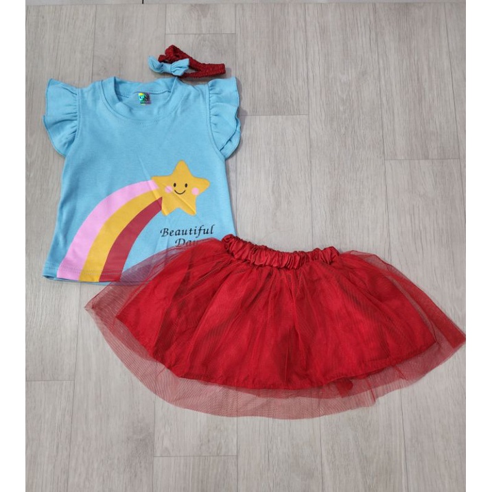 sofiebabyshop atasan tutu + bandana