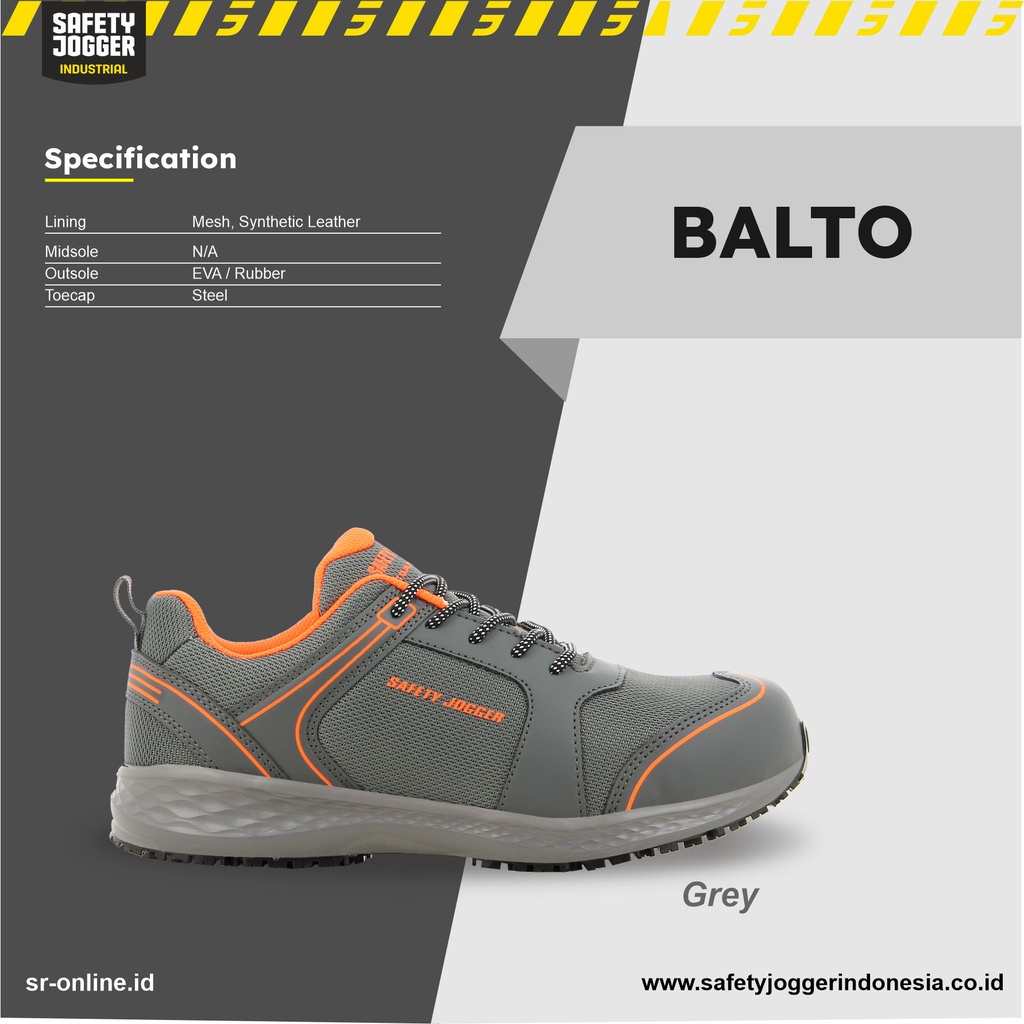 SEPATU SAFETY JOGGER BALTO GREY SB