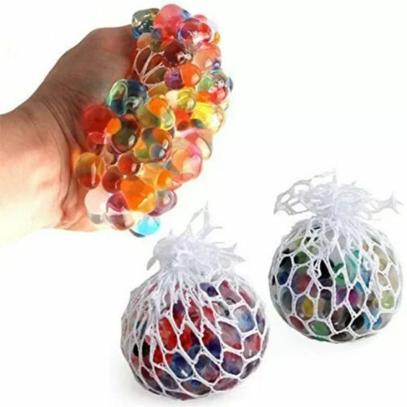 JG - COD - Squishy Rainbow Deluxe Mesh deluxe anti stress ball bola anggur Import mainan anak