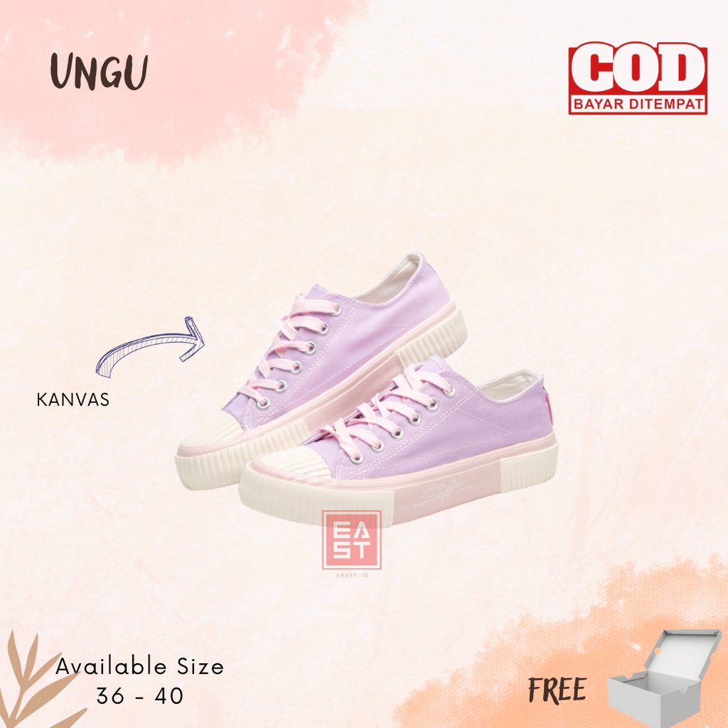 Sepatu Loly Sneakers Kanvas Wanita Casual Import Sport Shoes Original Sepatu Korea