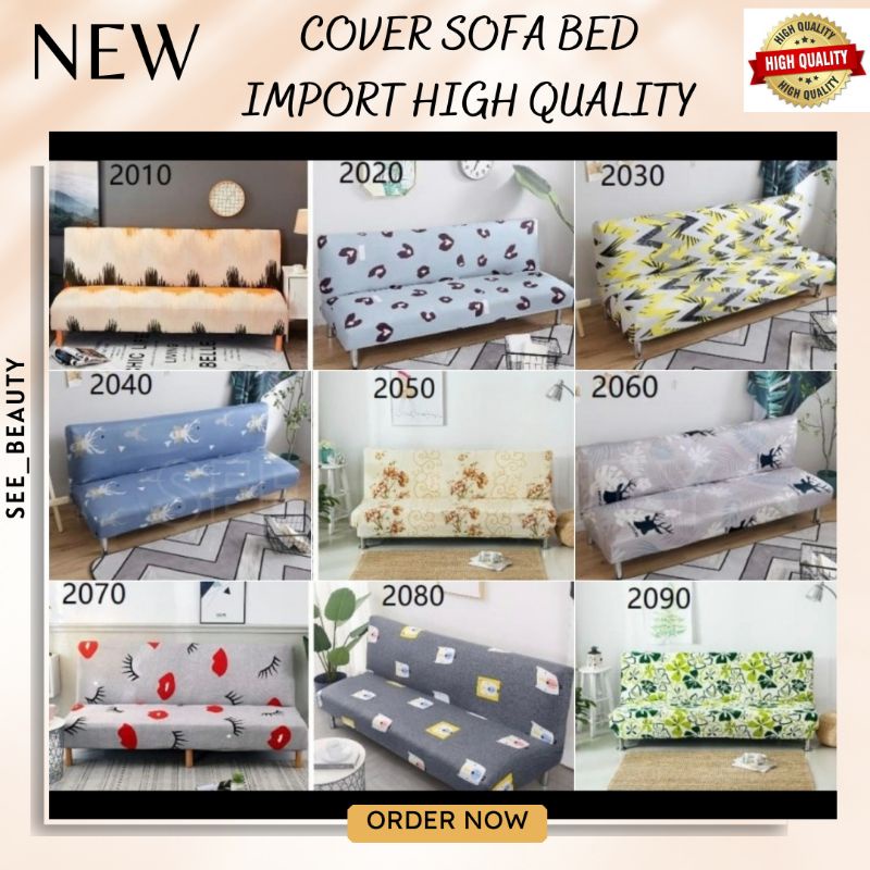 SEETM20 COVER SOFA BED MOTIF COVER SOFA SARUNG SOFA BED ELASTIS COVER SOFA INOAC IFORMA SOFA TAMU FASIA - Cover SOFA BED Sarung SOFA BED stretch elastis NAVY RECTANGLE cover (sarung sofa bed)hanya sarung nya ✅BISA COD✅ COVER SOFA BED ELASTIS / SARUNG sofa