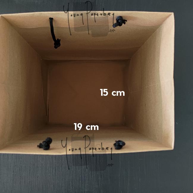 

Paper Bag Tas Kertas Paperbag Kraft Coklat Polos 19 x 15 x 30 150GSM