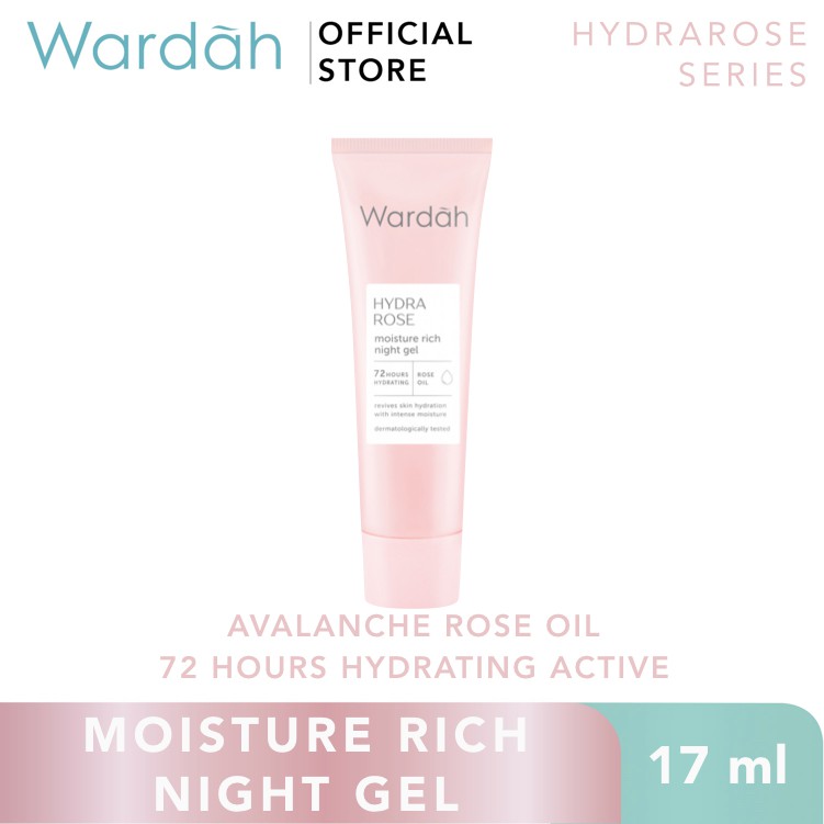 Wardah Hydra Rose Moisture Rich Night Gel 17ml