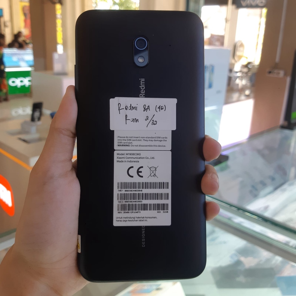 Xiaomi Redmi 8A 2/32gb Fullset - Hp Second Bekas