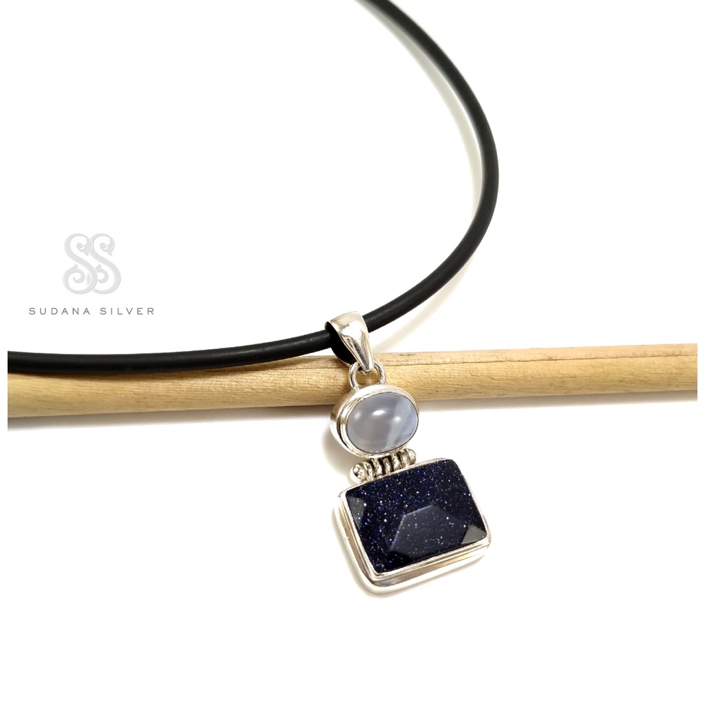 Liontin Kalung Moonstone Silver Perak 925 Handmade Bali