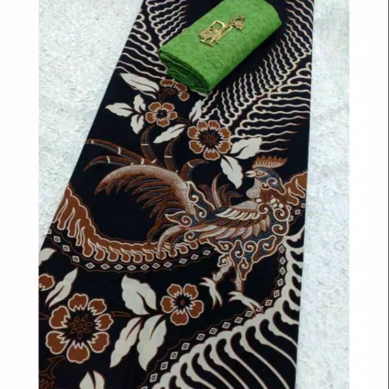 kain batik solo sogan motif ayam jago