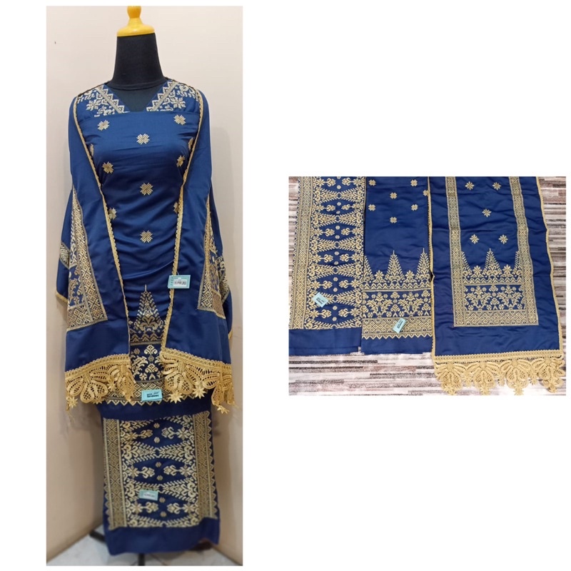STELAN BAHAN BAJU BORDIR MOTIF SONGKET PADANG
