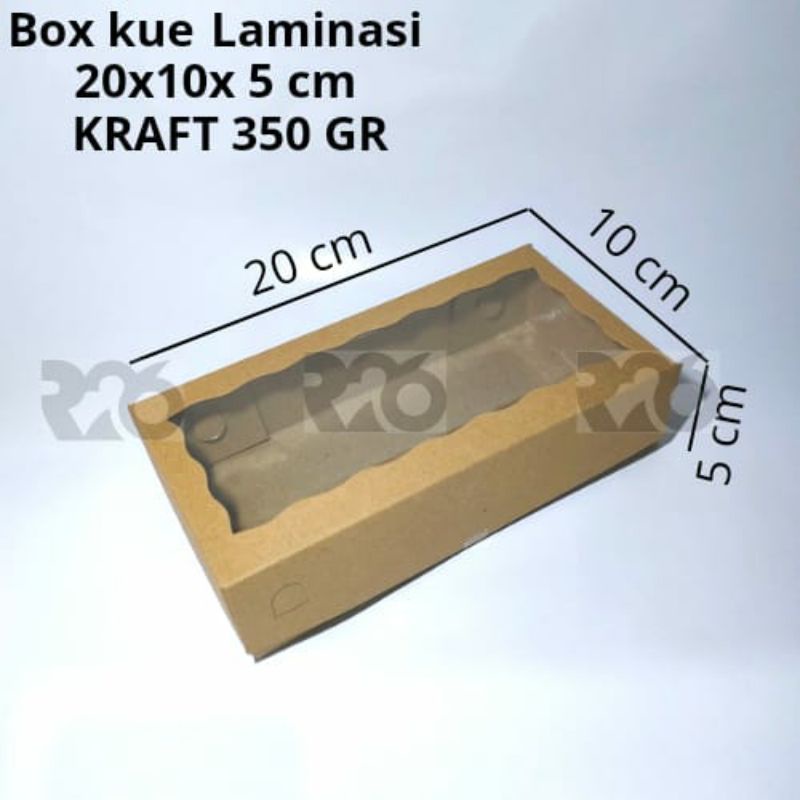 

0Dus Brownies / Kue Kraft 350 Laminasi Ukuran 20x10x5 CM