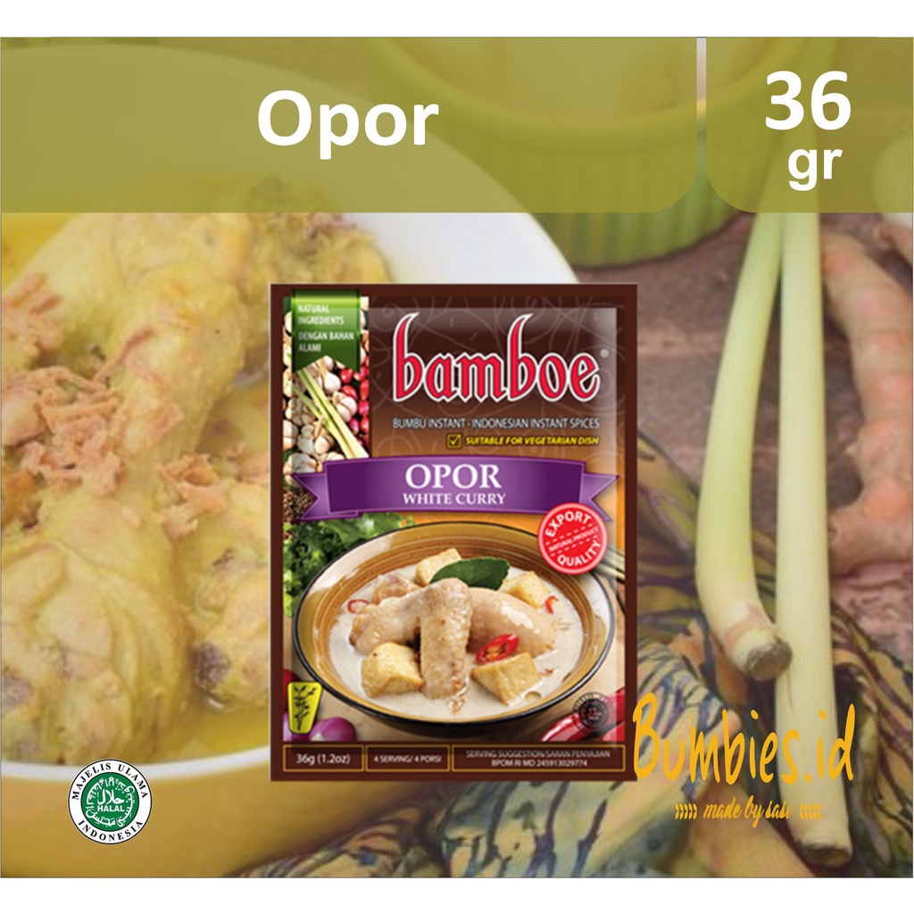 Bumbu Bamboe Opor | Spice Mix for White Curry | Bumbu Intant