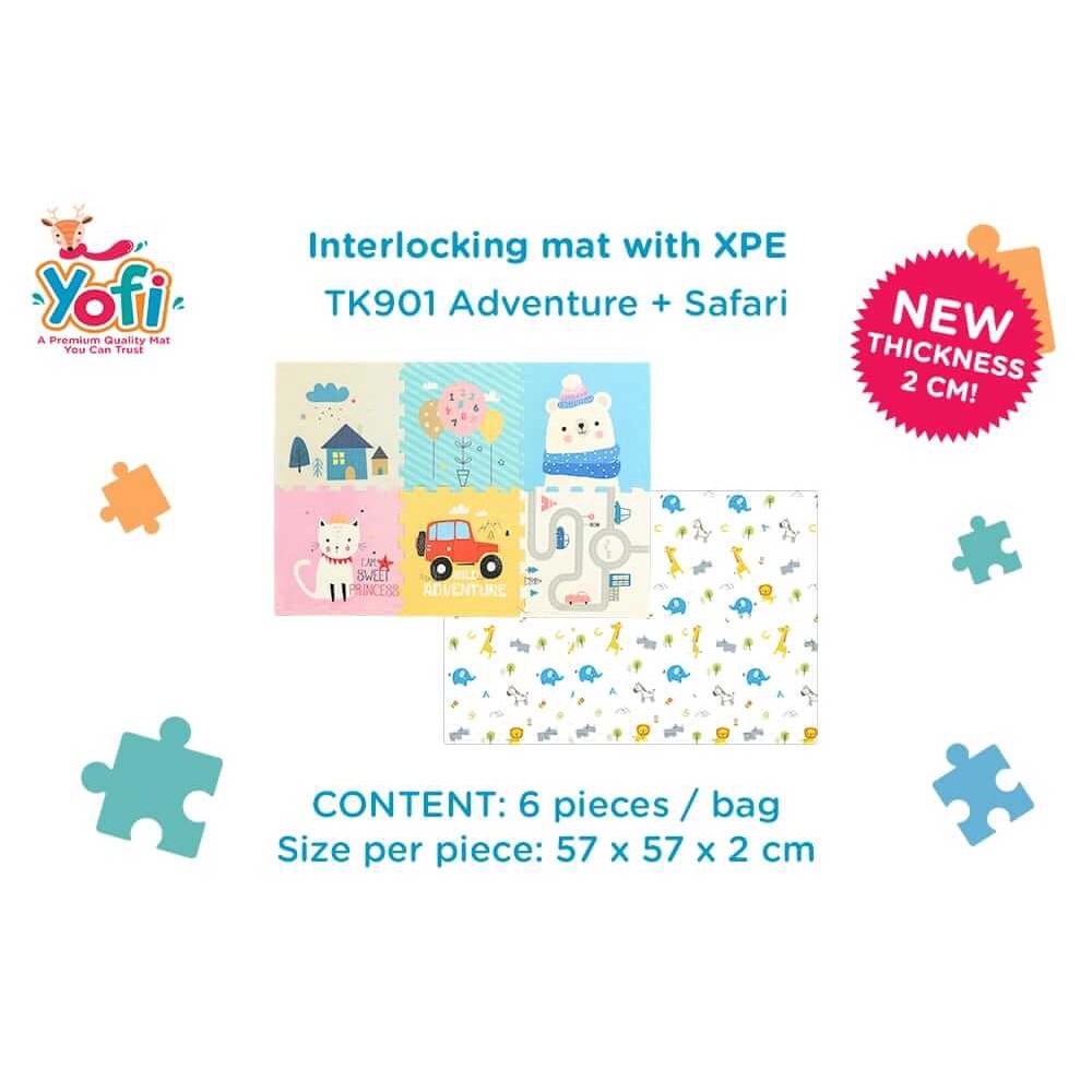 YOFI Reversible Interlocking Mat / Playmat Bayi